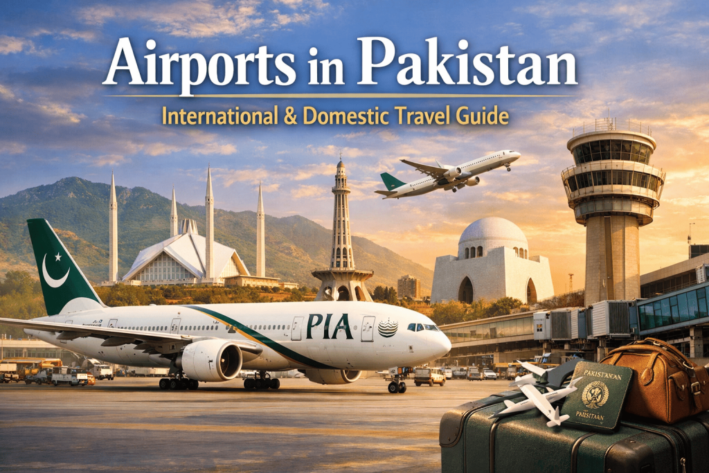how many airports in pakistan